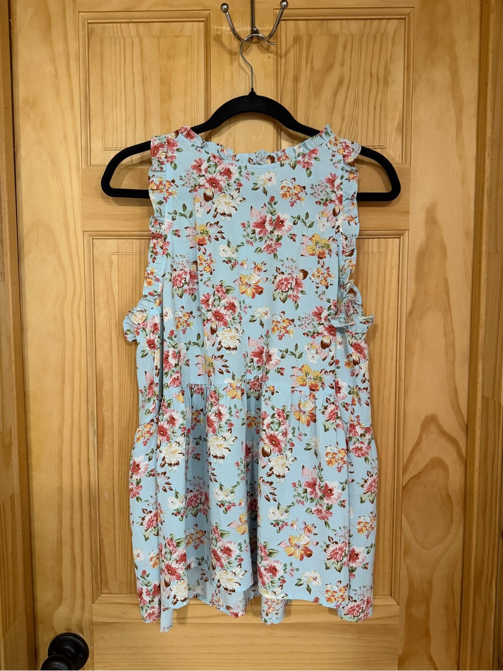 Floral Ruffle Baby Doll Top